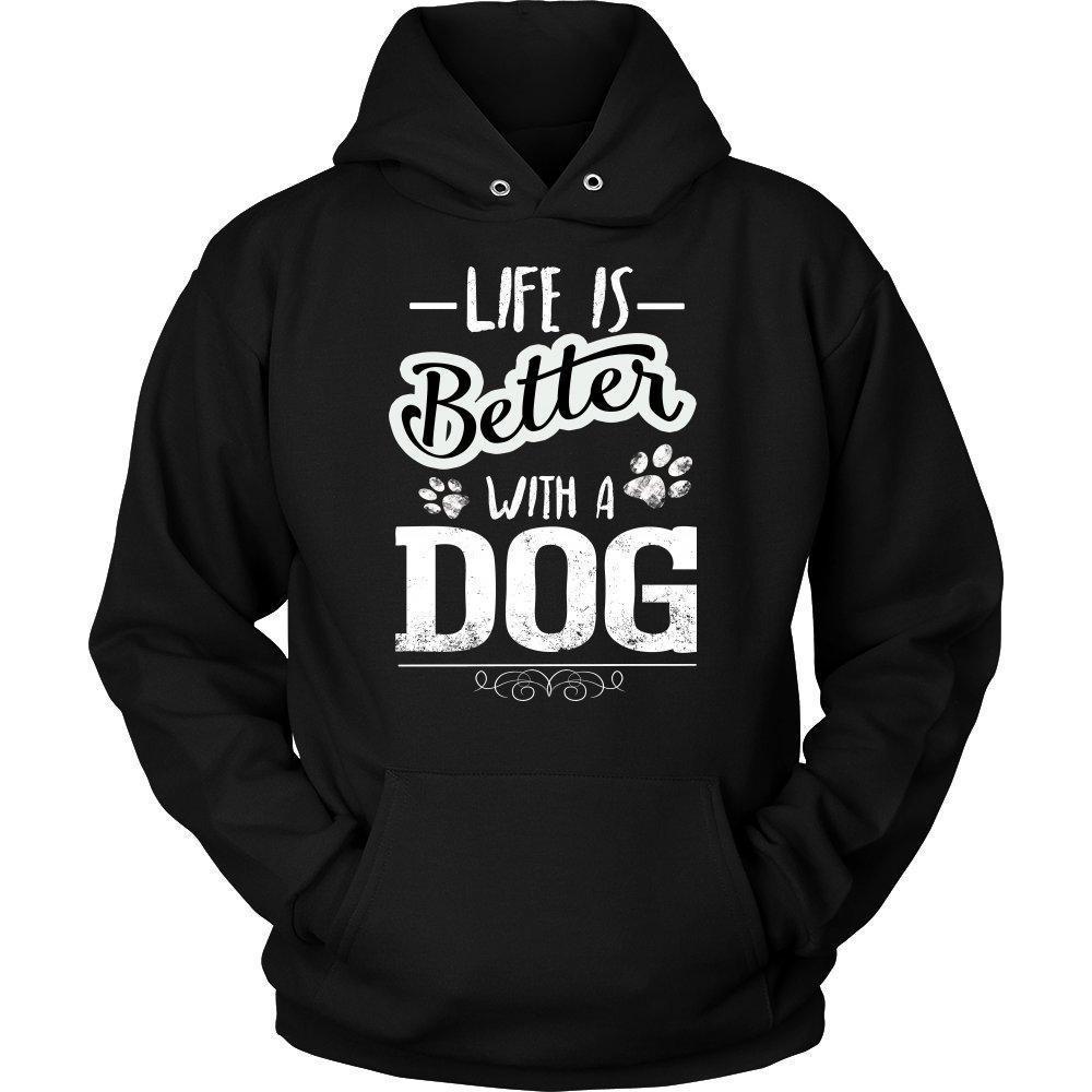 Life is Better with a Dog Unisex Hoodie-KaboodleWorld