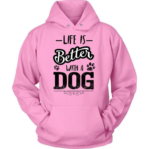 Life is Better with a Dog Unisex Hoodie-KaboodleWorld