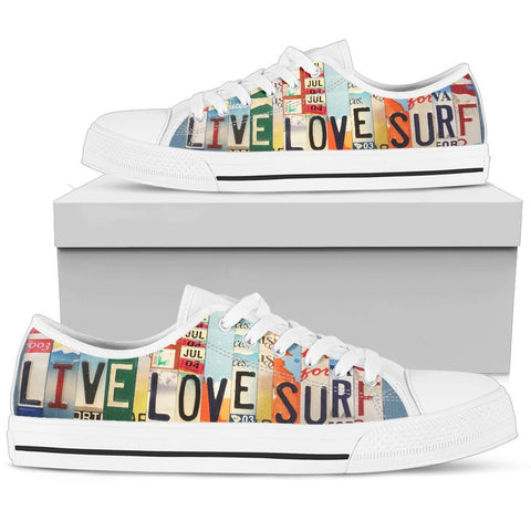 Live Love Surf Low Top Shoes-KaboodleWorld