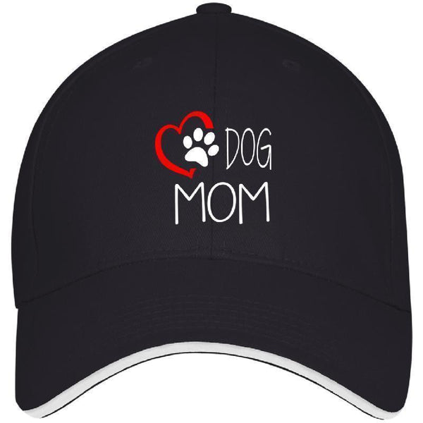 Love Dog Mom Bayside USA Made Structured Twill Cap With Sandwich Visor-KaboodleWorld