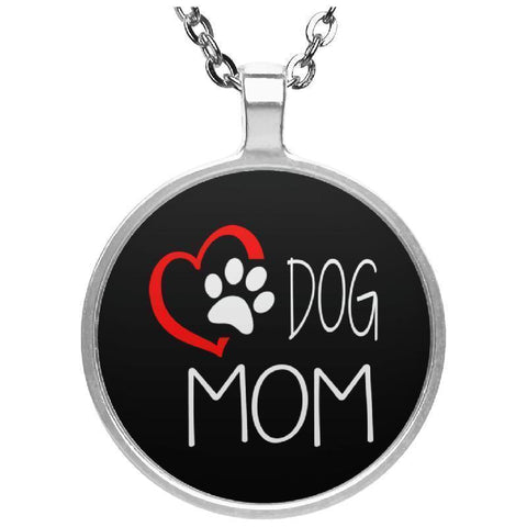 Love Dog Mom Circle Necklace-KaboodleWorld