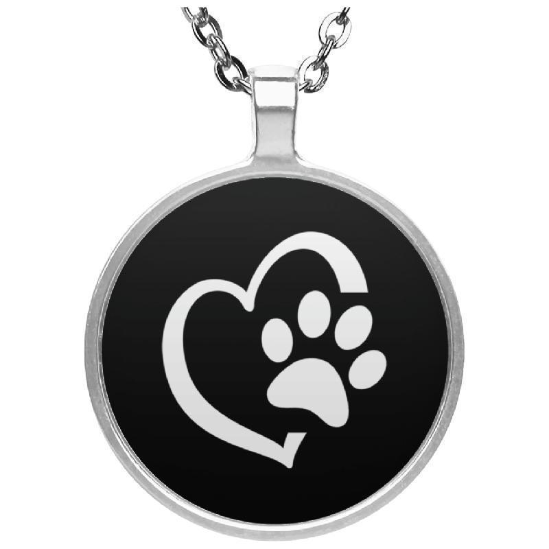 Love Paw Circle Necklace-KaboodleWorld