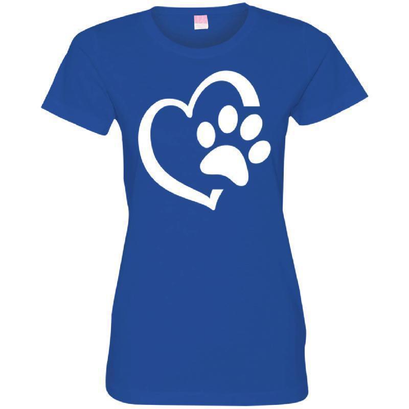 Love Paw LAT Ladies' Fine Jersey T-Shirt-KaboodleWorld
