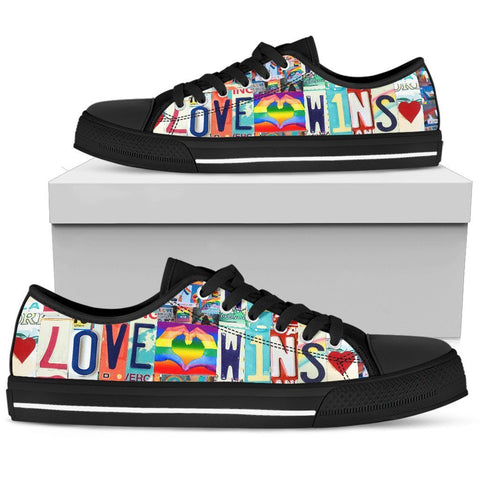 Love Wins Low Top Shoes-KaboodleWorld