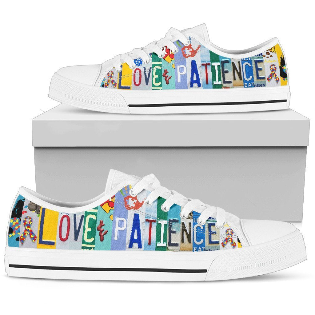 Love and Patience Low Top Shoes-KaboodleWorld