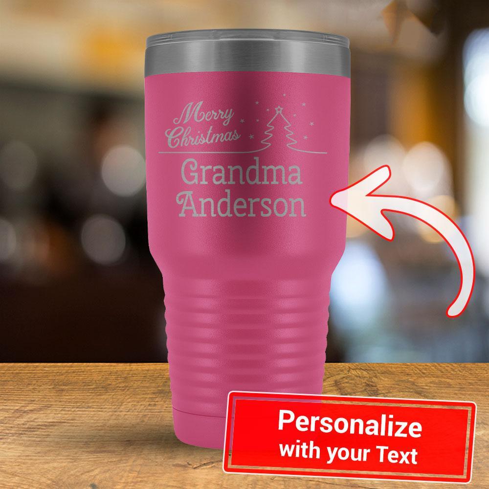Merry Christmas - PERSONALIZE - 30oz Tumbler-KaboodleWorld