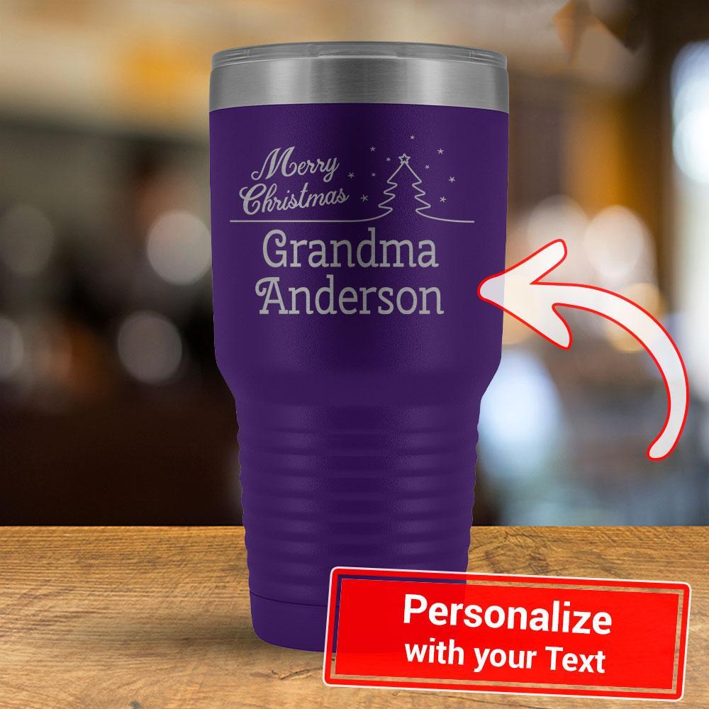 Merry Christmas - PERSONALIZE - 30oz Tumbler-KaboodleWorld