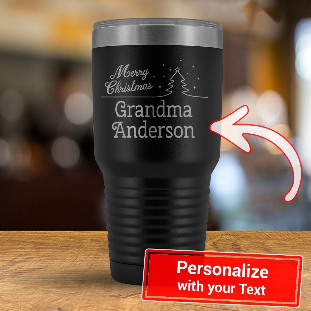 Merry Christmas - PERSONALIZE - 30oz Tumbler-KaboodleWorld