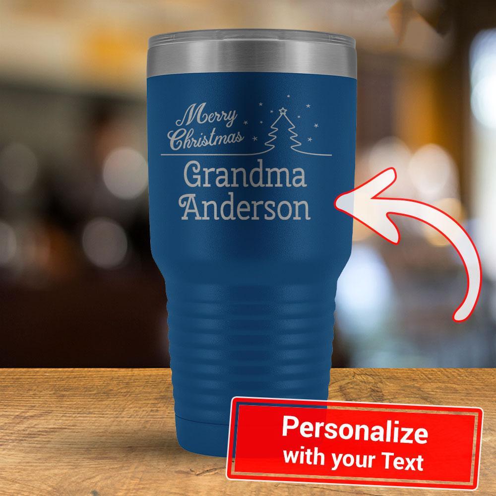 Merry Christmas - PERSONALIZE - 30oz Tumbler-KaboodleWorld