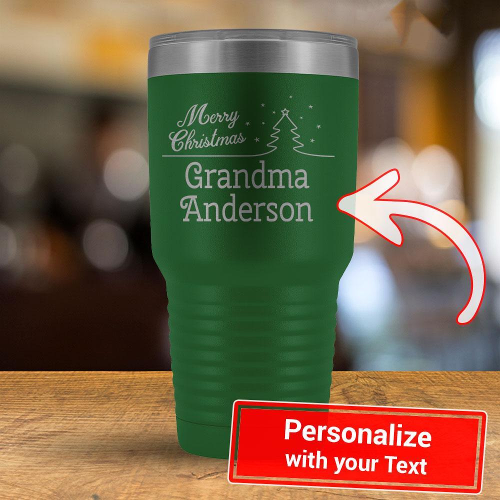 Merry Christmas - PERSONALIZE - 30oz Tumbler-KaboodleWorld