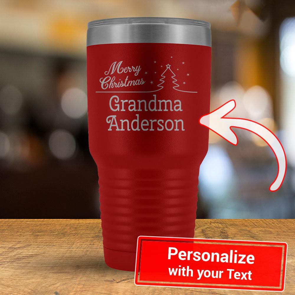 Merry Christmas - PERSONALIZE - 30oz Tumbler-KaboodleWorld