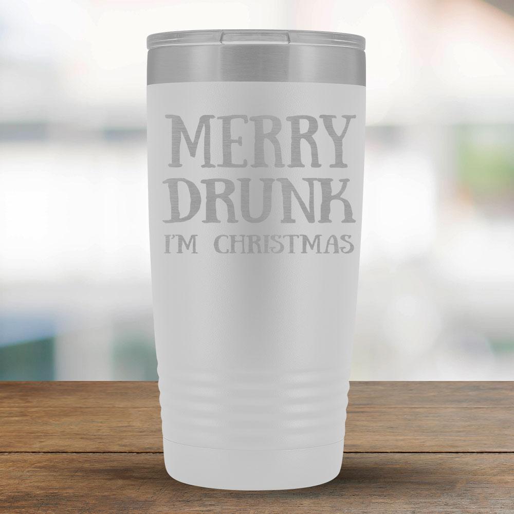 Merry Drunk I'm Christmas - 20oz Tumbler-KaboodleWorld