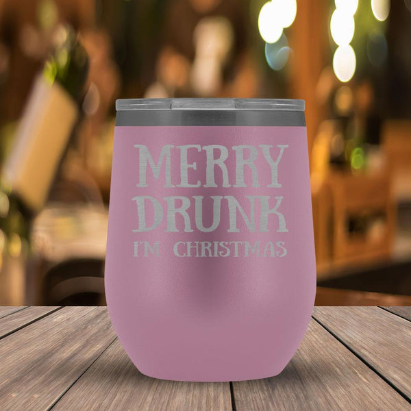 Merry Drunk I'm Christmas - Wine Tumbler-KaboodleWorld