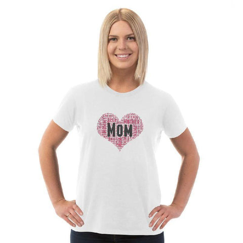 Mom Heart - Bella + Canvas Unisex Jersey Short-Sleeve T-Shirt-KaboodleWorld
