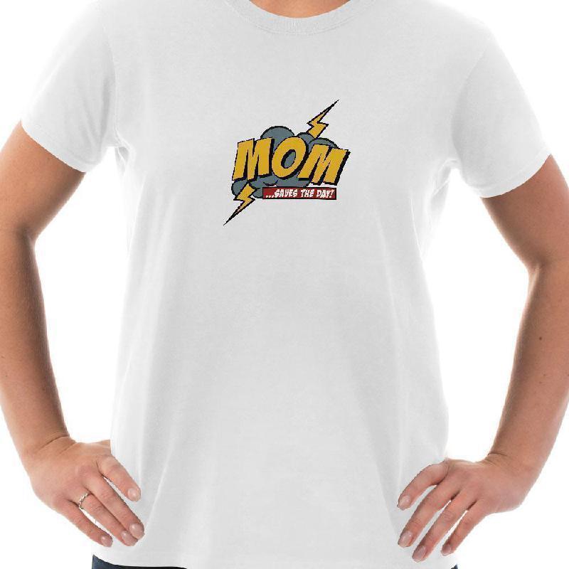 Mom Saves the Day - Bella + Canvas Unisex Jersey Short-Sleeve T-Shirt-KaboodleWorld