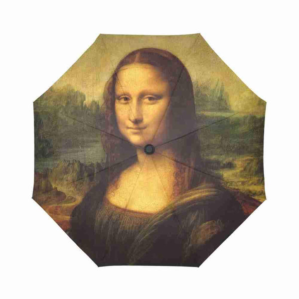 Mona Lisa Automatic Foldable Umbrella-KaboodleWorld