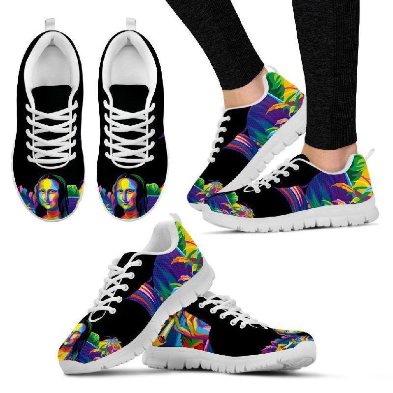 Mona Lisa Black Sneakers Women-KaboodleWorld