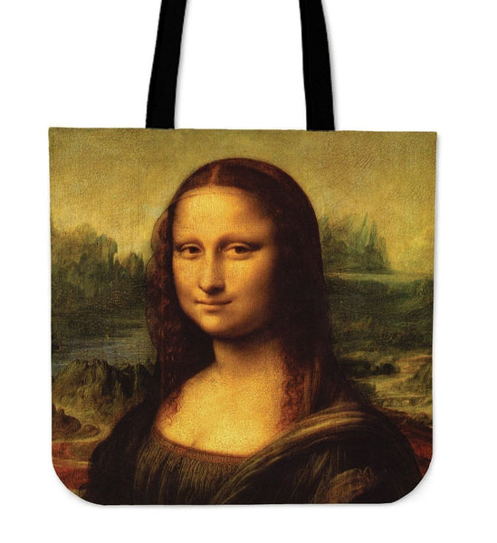 Mona Lisa Cotton Tote Bag-KaboodleWorld