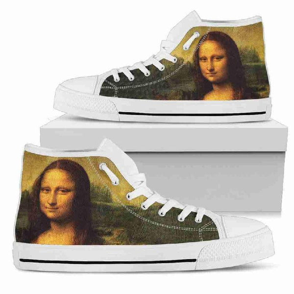 Mona Lisa - Men's High Top Shoes-KaboodleWorld