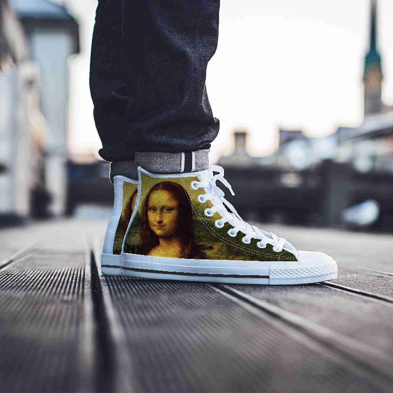 Mona Lisa - Women's High Top Shoes-KaboodleWorld