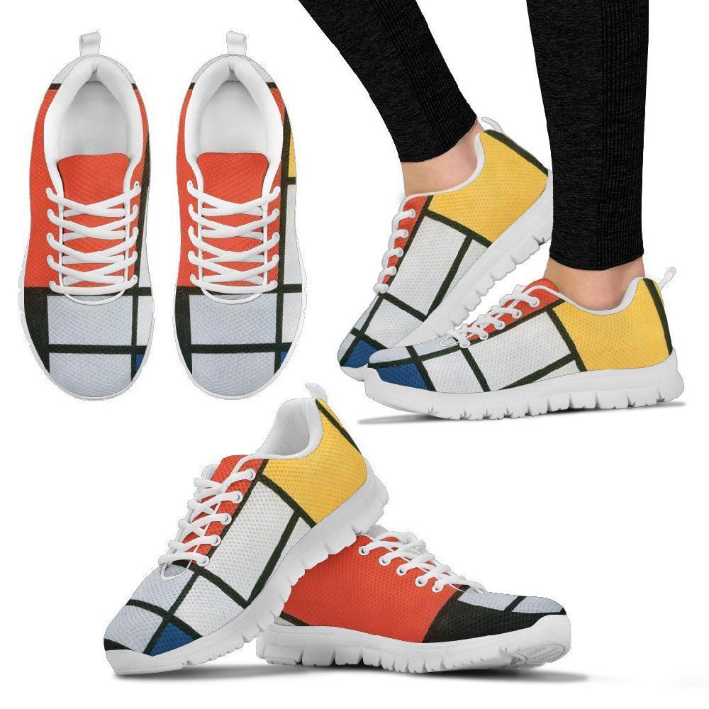 Mondrian Composition 21 Women's Sneakers-KaboodleWorld