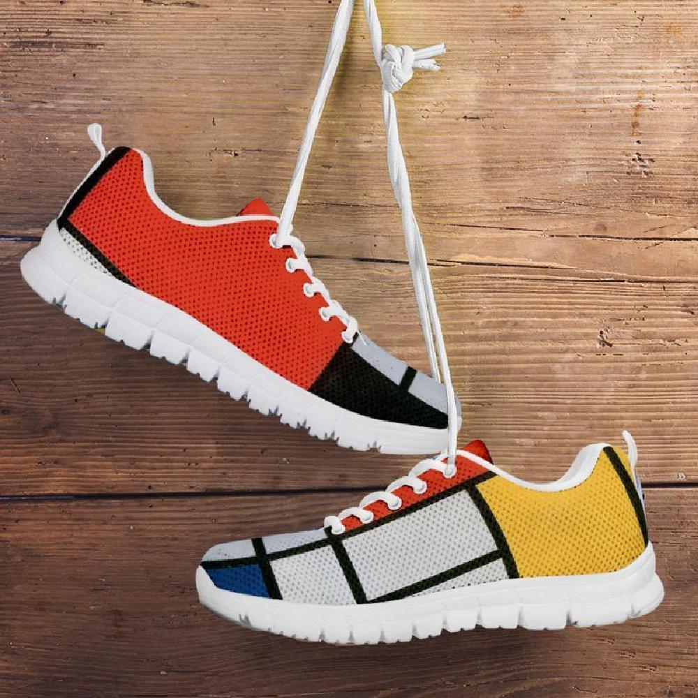 Mondrian Composition 21 Women's Sneakers-KaboodleWorld