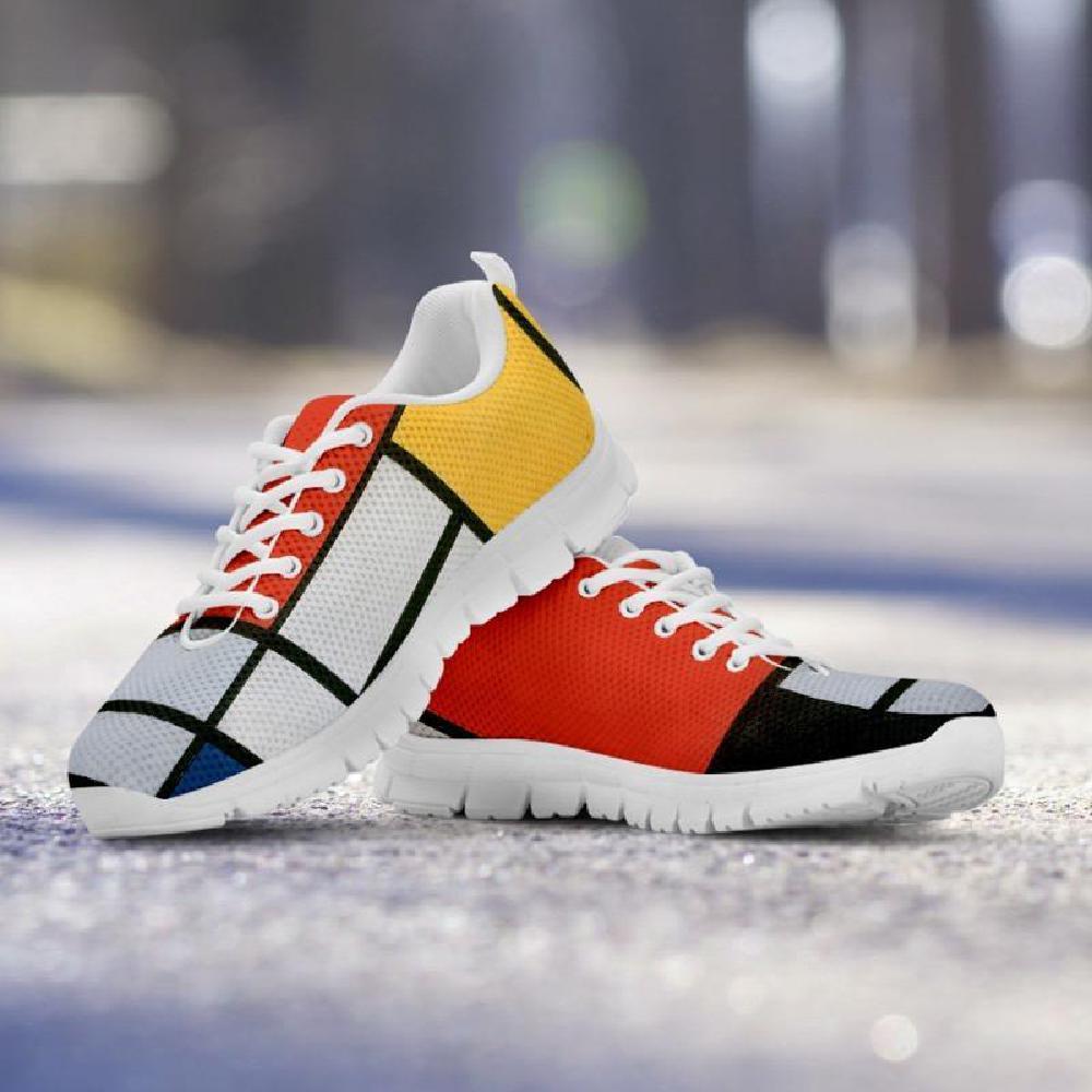 Mondrian Composition 21 Women's Sneakers-KaboodleWorld