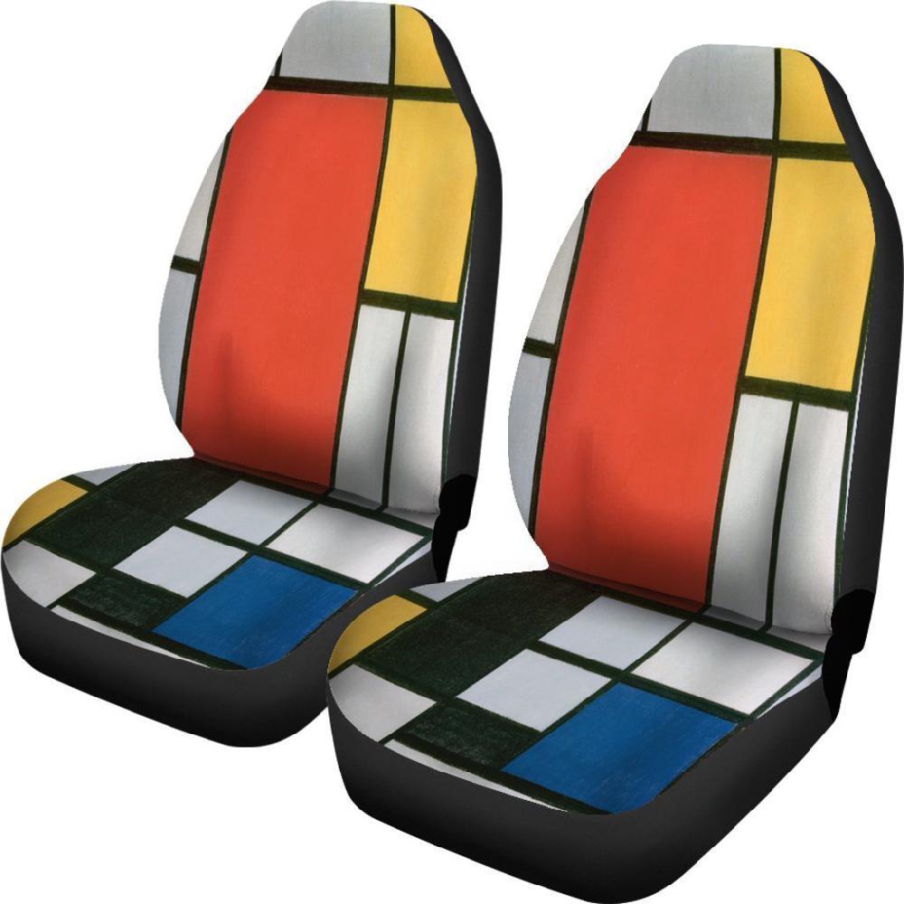 Mondrian Composition Car Seat Covers-KaboodleWorld