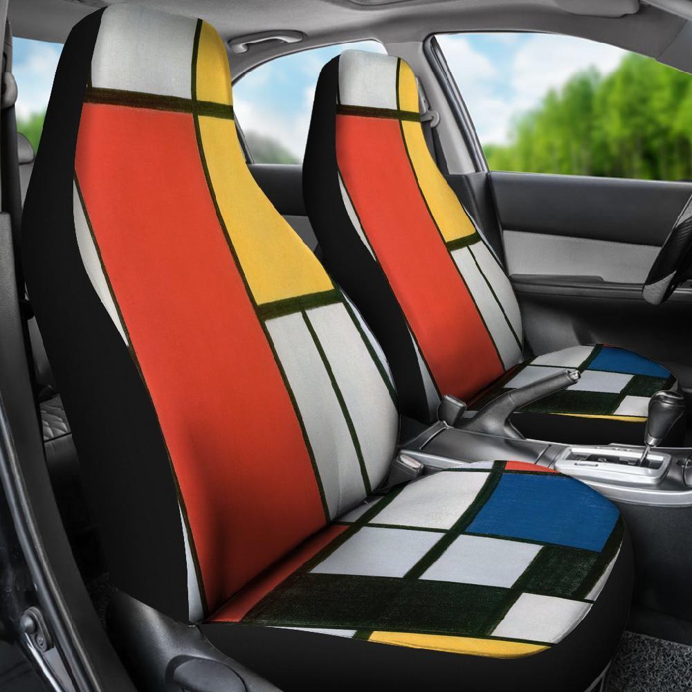 Mondrian Composition Car Seat Covers-KaboodleWorld