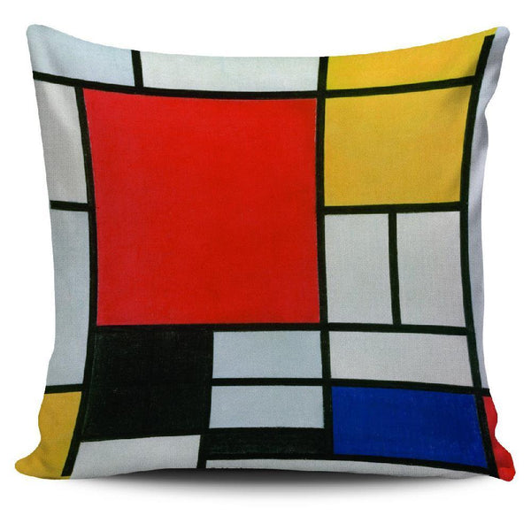 Mondrian Composition Pillow Cover-KaboodleWorld