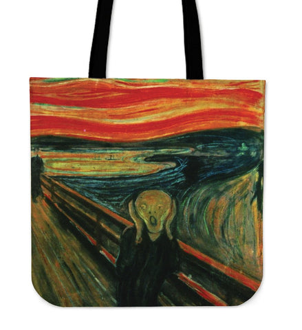 Munch The Scream Cotton Tote Bag-KaboodleWorld