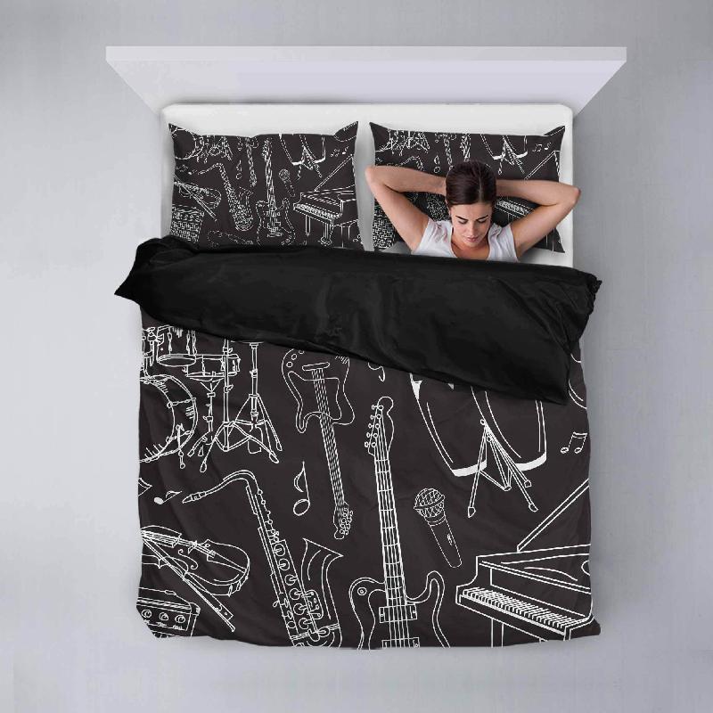 Music Duvet Cover Set-KaboodleWorld