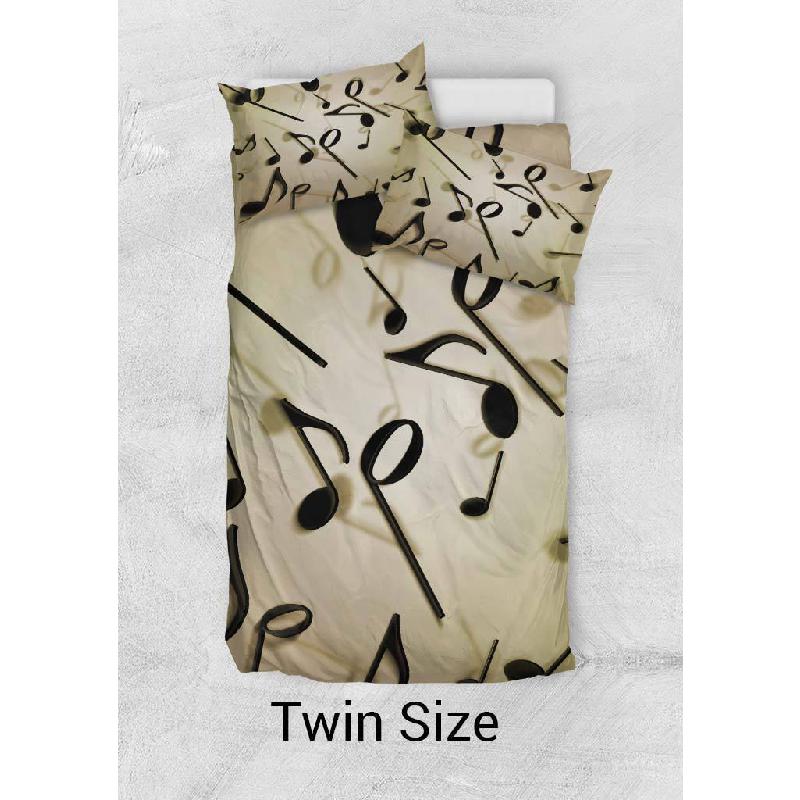 Music Notes Duvet Cover Set-KaboodleWorld
