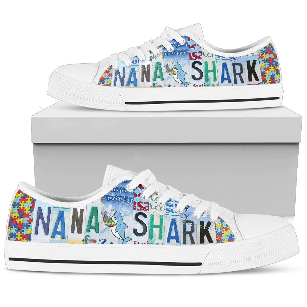 Nana Shark Low Top Shoes-KaboodleWorld