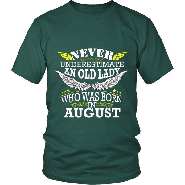 Never Underestimate an Old Lady Who Was Born In August Unisex Shirt-KaboodleWorld