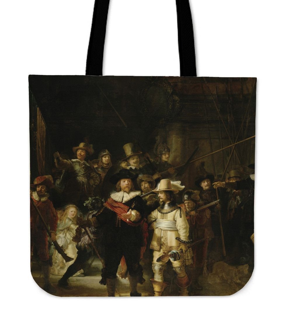 Night Watch Cotton Tote Bag-KaboodleWorld