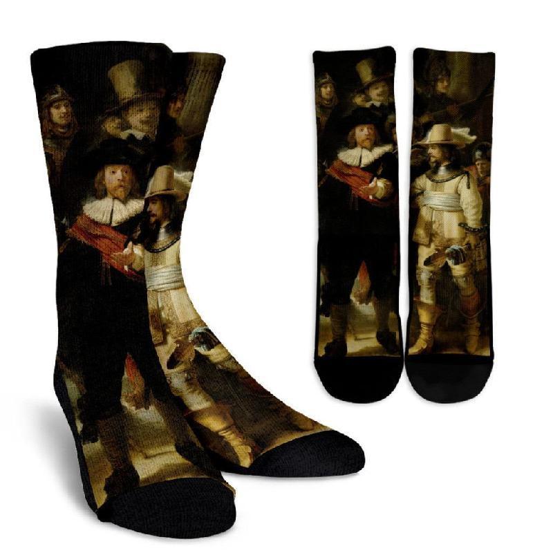 Night Watch Unisex Crew Socks-KaboodleWorld