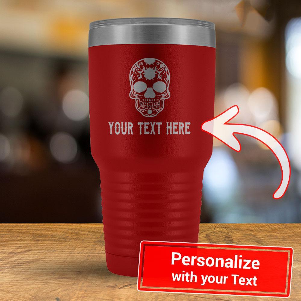 Personalize Calavera YOUR TEXT - 30oz Tumbler-KaboodleWorld