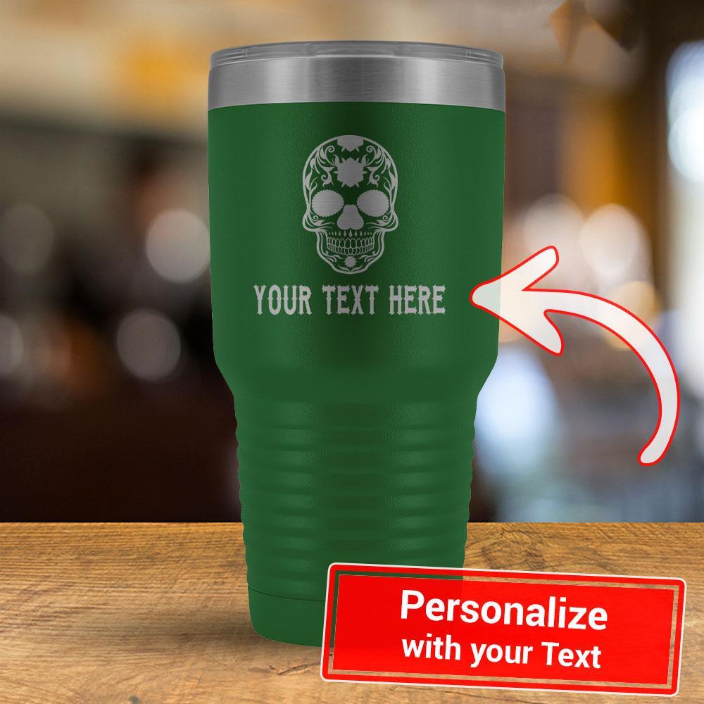 Personalize Calavera YOUR TEXT - 30oz Tumbler-KaboodleWorld