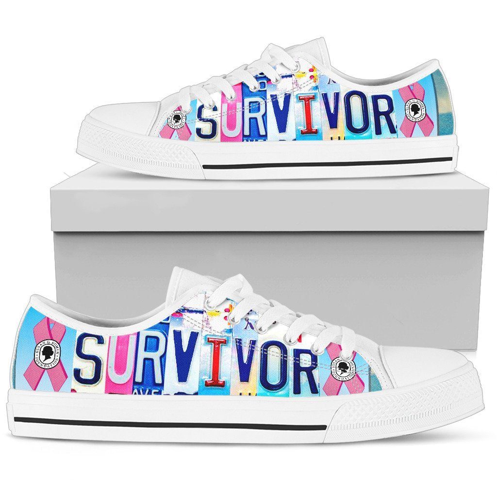Pink Survivor Low Top Shoes-KaboodleWorld