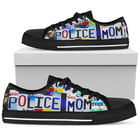 Police Mom Low Top Shoes-KaboodleWorld