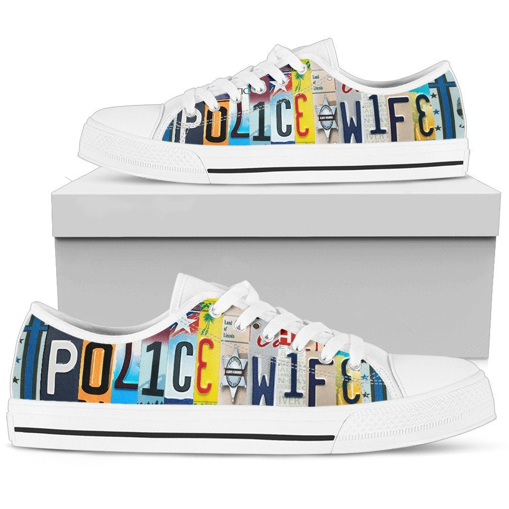 Police Wife Low Top Shoes-KaboodleWorld