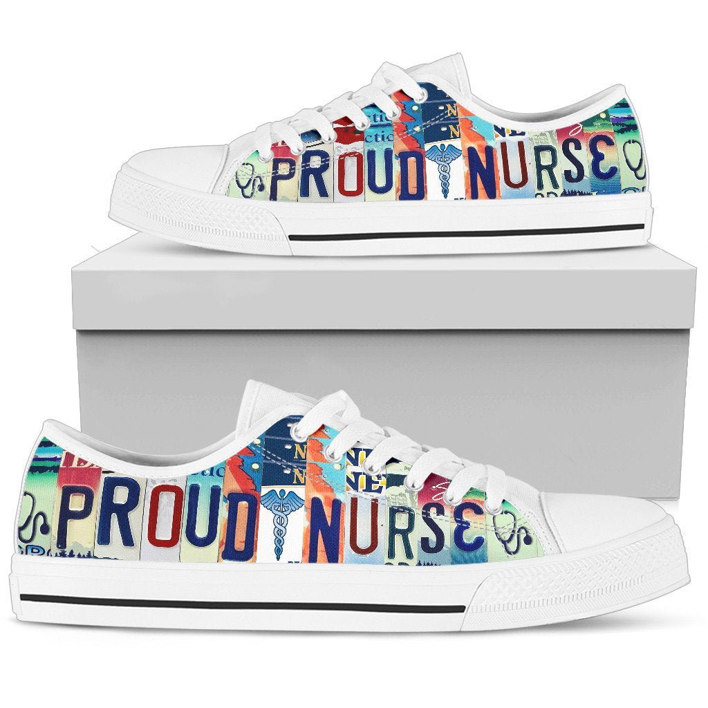 Proud Nurse Low Top Shoes-KaboodleWorld