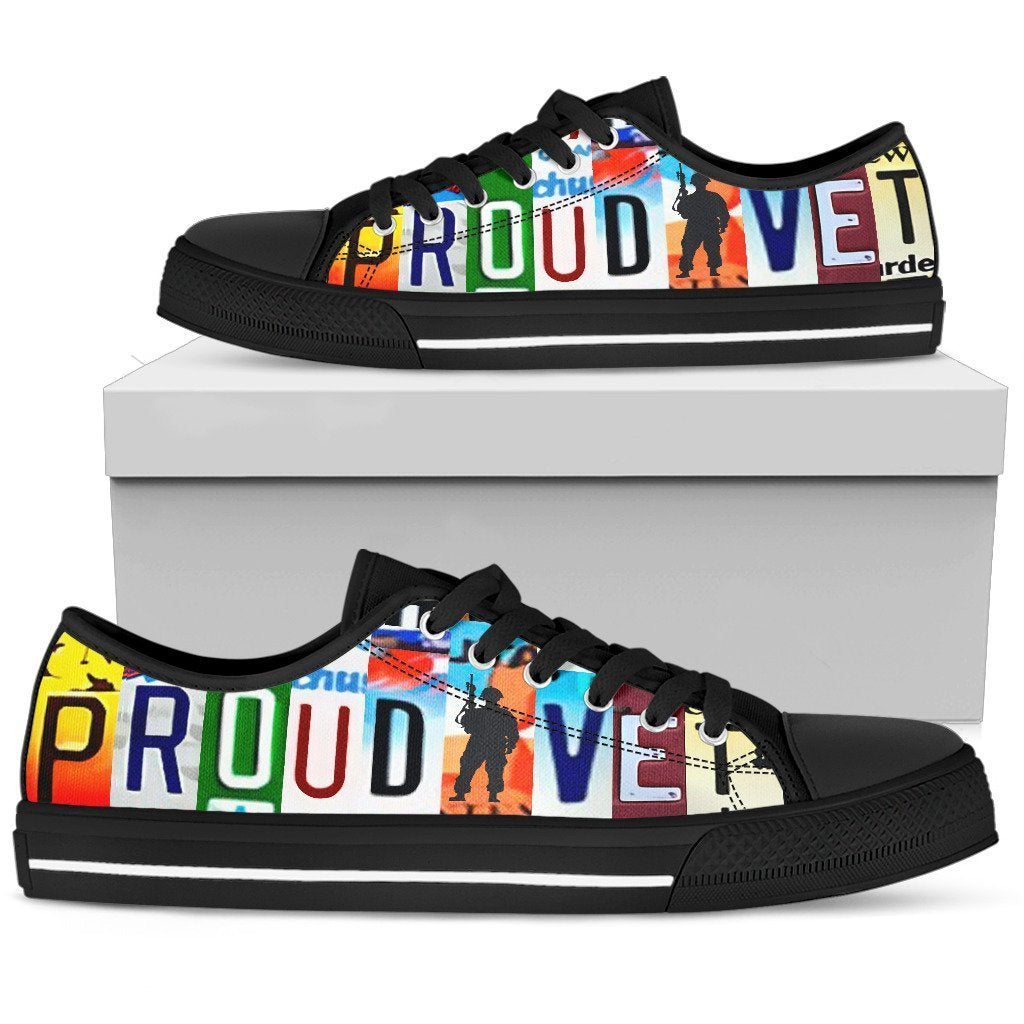 Proud Vet Low Top Shoes Men Black-KaboodleWorld