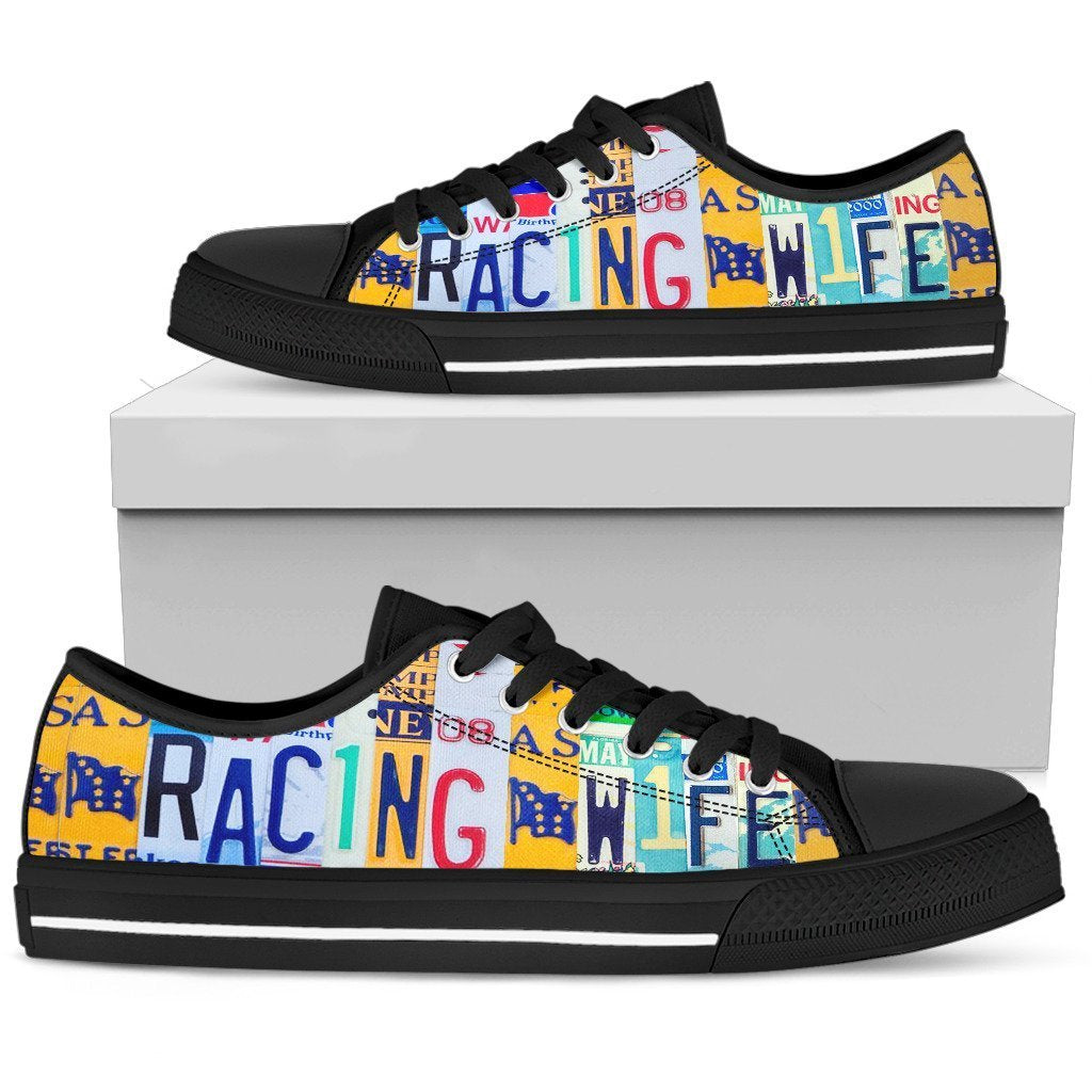 Racing Wife Low Top Shoes-KaboodleWorld