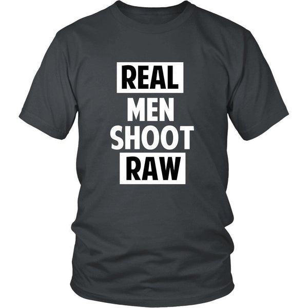 'Real Men Shoot Raw' Unisex T-Shirt-KaboodleWorld