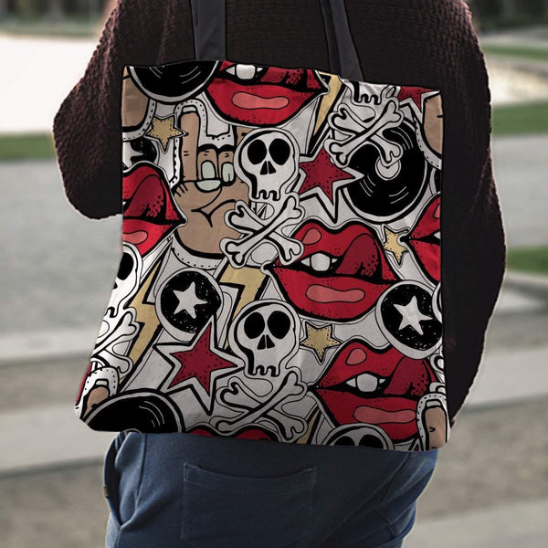 Rock and Roll Cotton Tote-KaboodleWorld