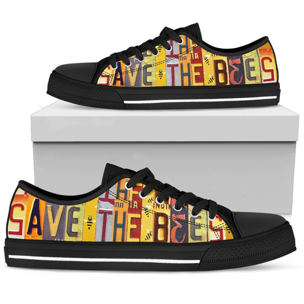 Save The Bees Low Top Shoes-KaboodleWorld