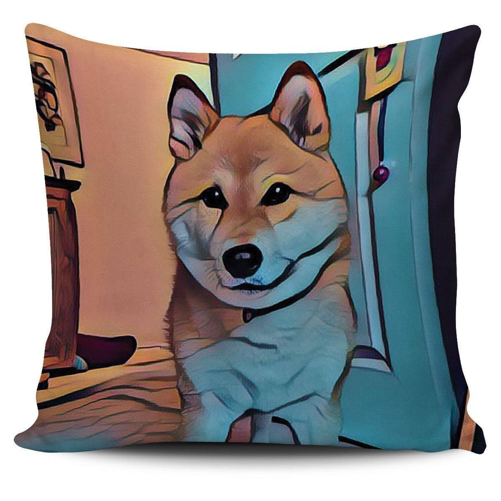 Shiba Inu Dog Pillow Cover #1-KaboodleWorld