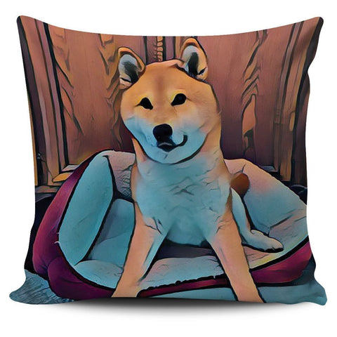 Shiba Inu Dog Pillow Cover #2-KaboodleWorld